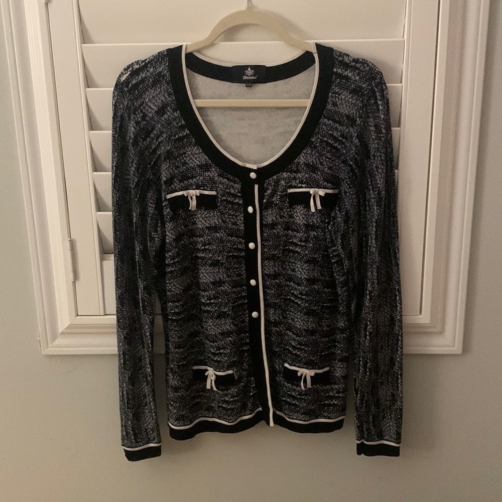 Adamo, Sz XL, nice quality knit cardigan
